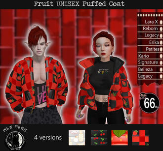 Max Magic - Fruit Unissex Coat